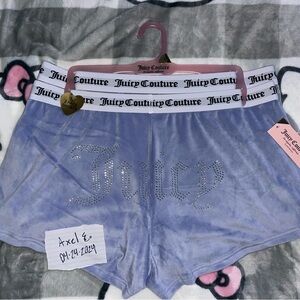 Viral HTF Juicy Couture 2pc Sleepwear / Sleep Shorts Large BNWT Y2K